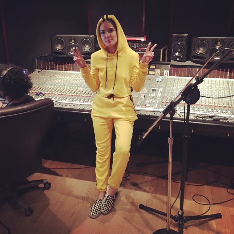 Halsey at Orbit Audio, a Seattle recording studio