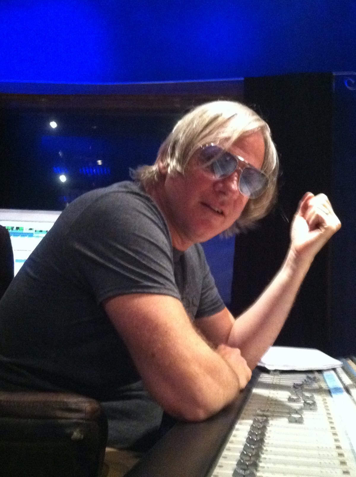 Joe Reineke at the console at Orbit Audio in Seattle