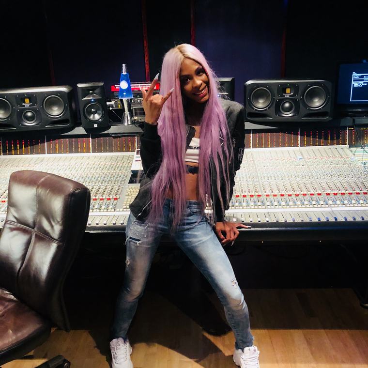 Rico Nasty at Orbit Audio, a Seattle recording studio