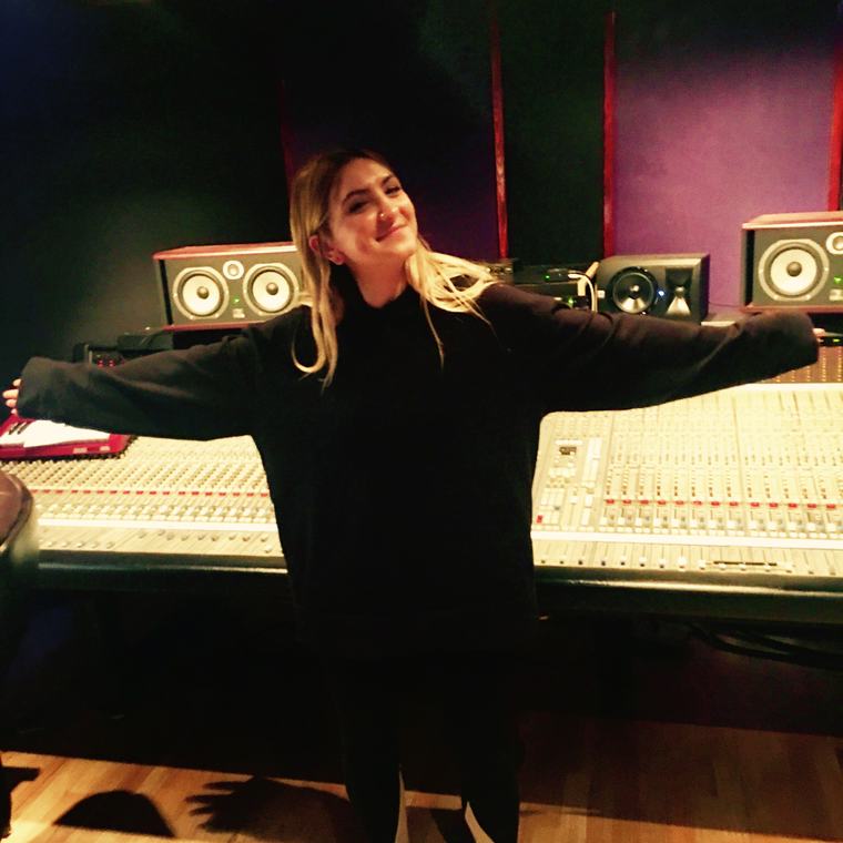 Julia Michaels at Orbit Audio, a Seattle recording studio